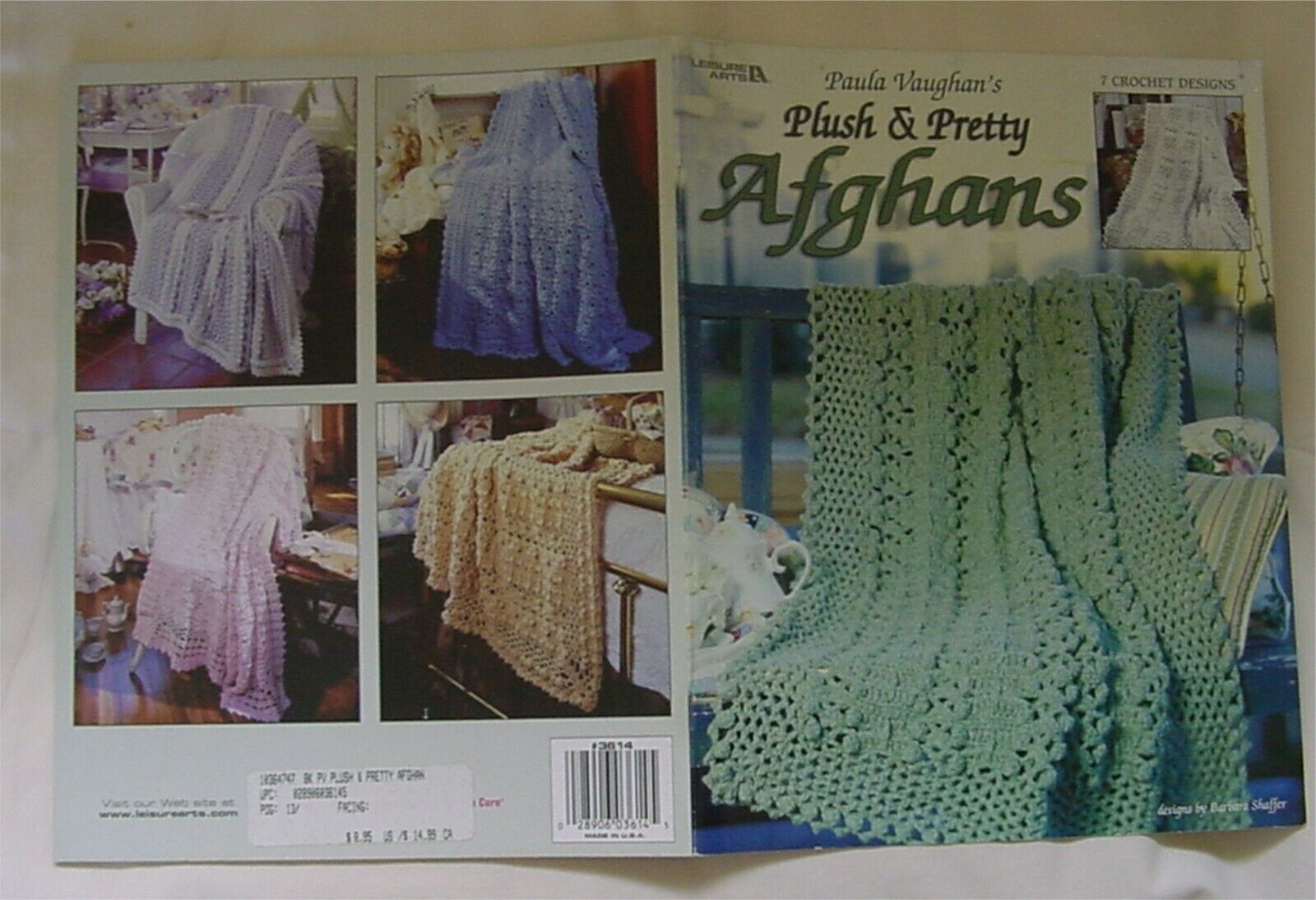 Crochet Pattern Crochet Paula Vaughan's Plush Pretty 7 Afghans