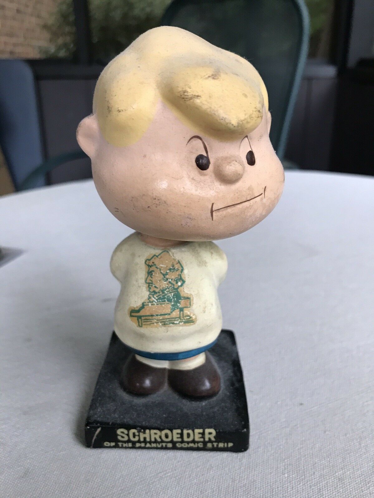 Peanuts Cartoon Character Schroeder Bobble Head Figure