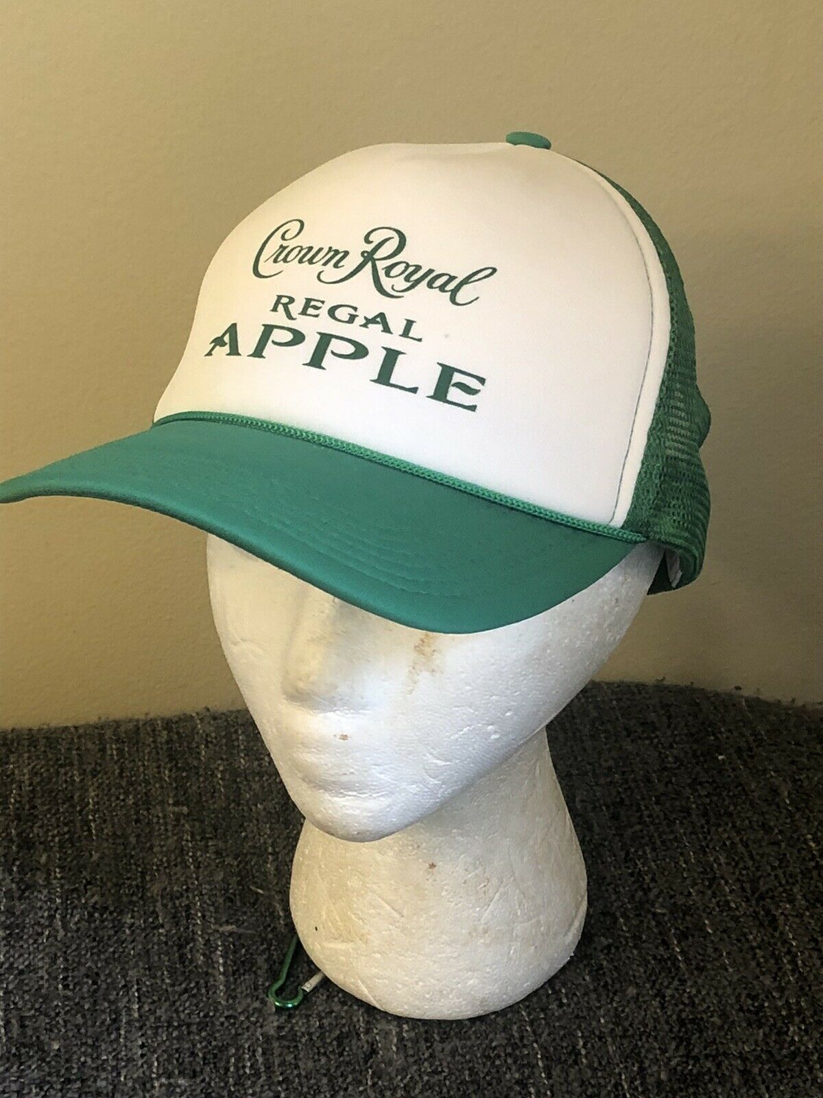 Crown Royal Canadian Whisky Regal Apple Snapback Mesh Trucker Hat Cap Green