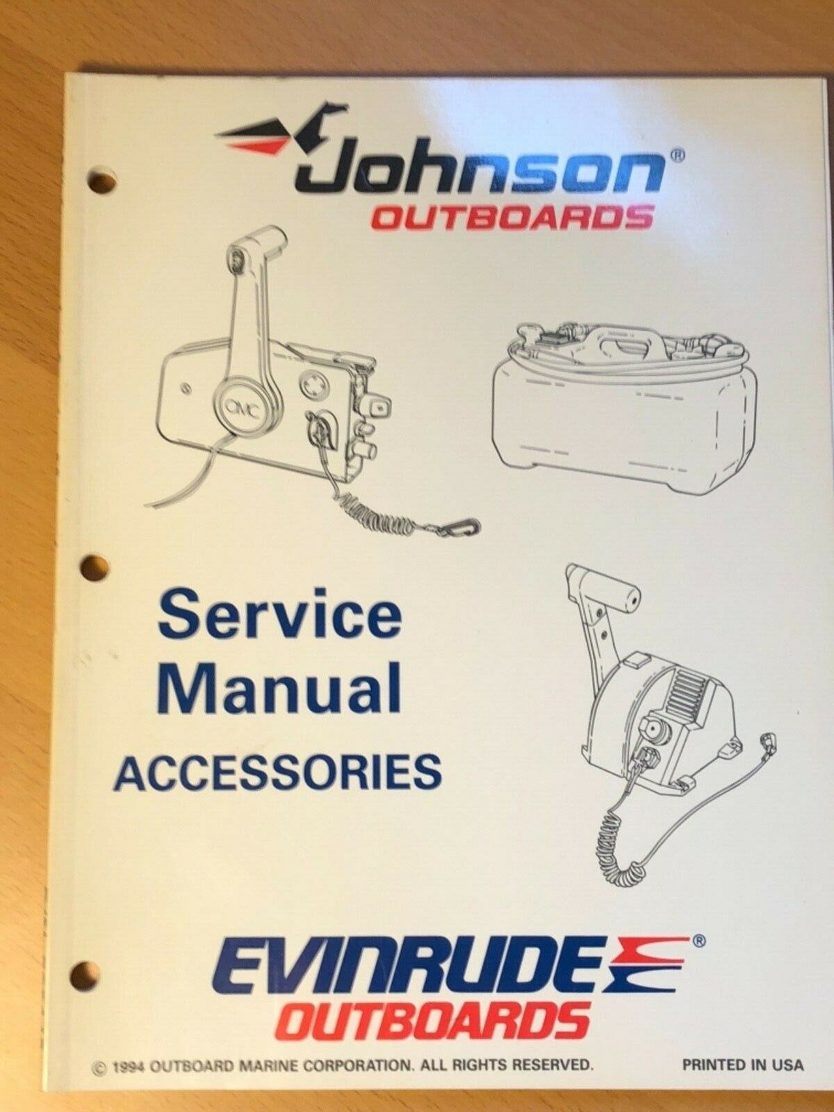 1994 Omc Johnson Evinrude Outboard Accessories Service Repair Manual