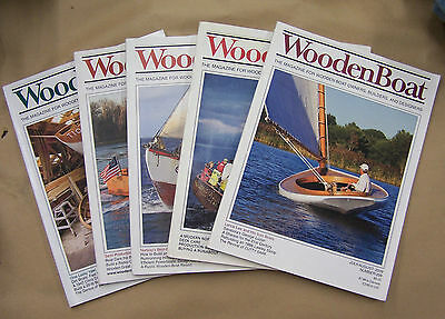 Pack Of 5 Wooden Boat Magazines!!! Collectible!