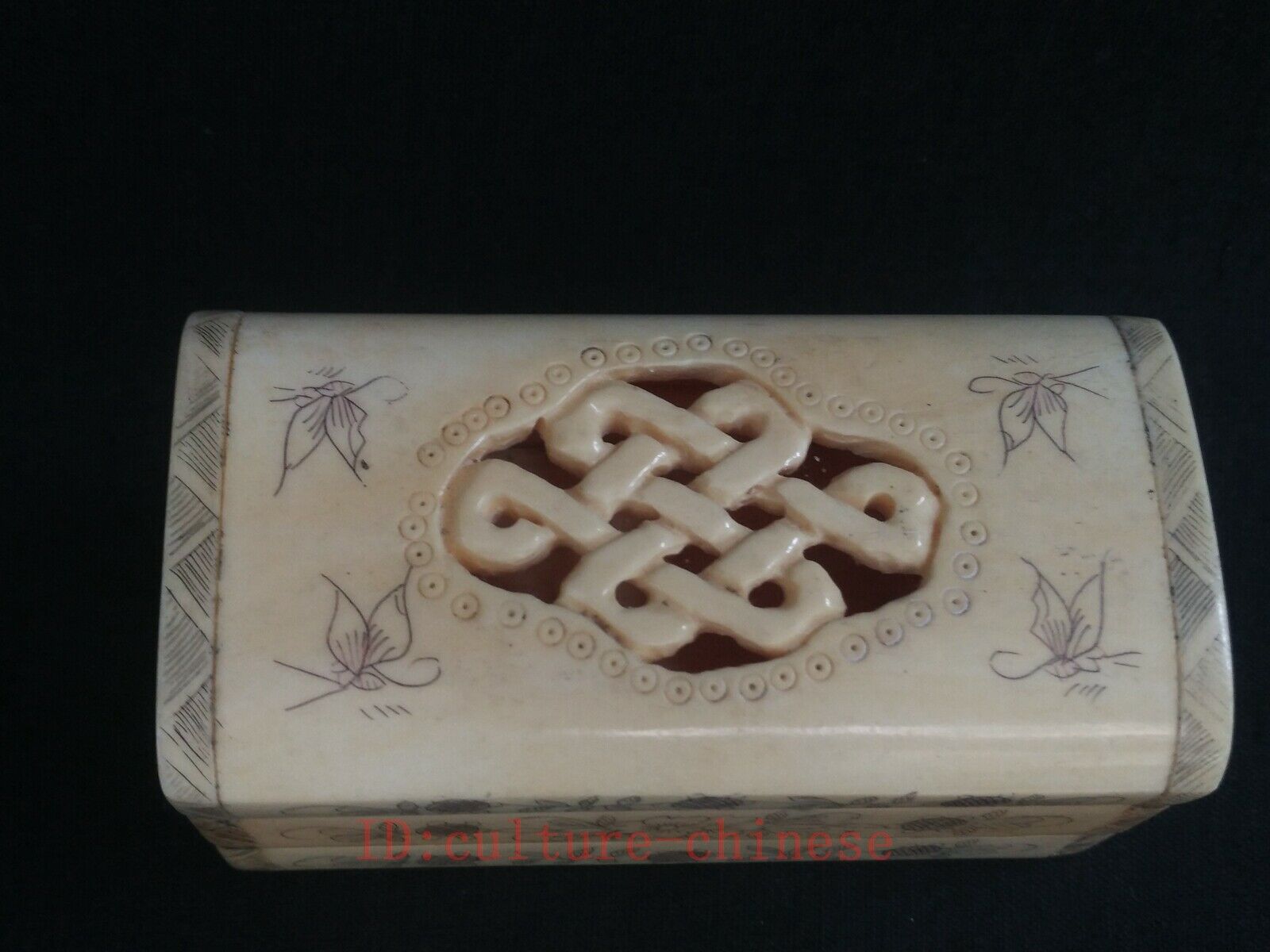 Collection Old Chinese Tibet Hand-carved Flower Jewelry Box Wonderful Gift