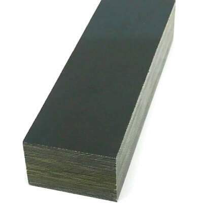 Canvas Micarta Phenolic Block- 1" X 1.5" X 5"- Black