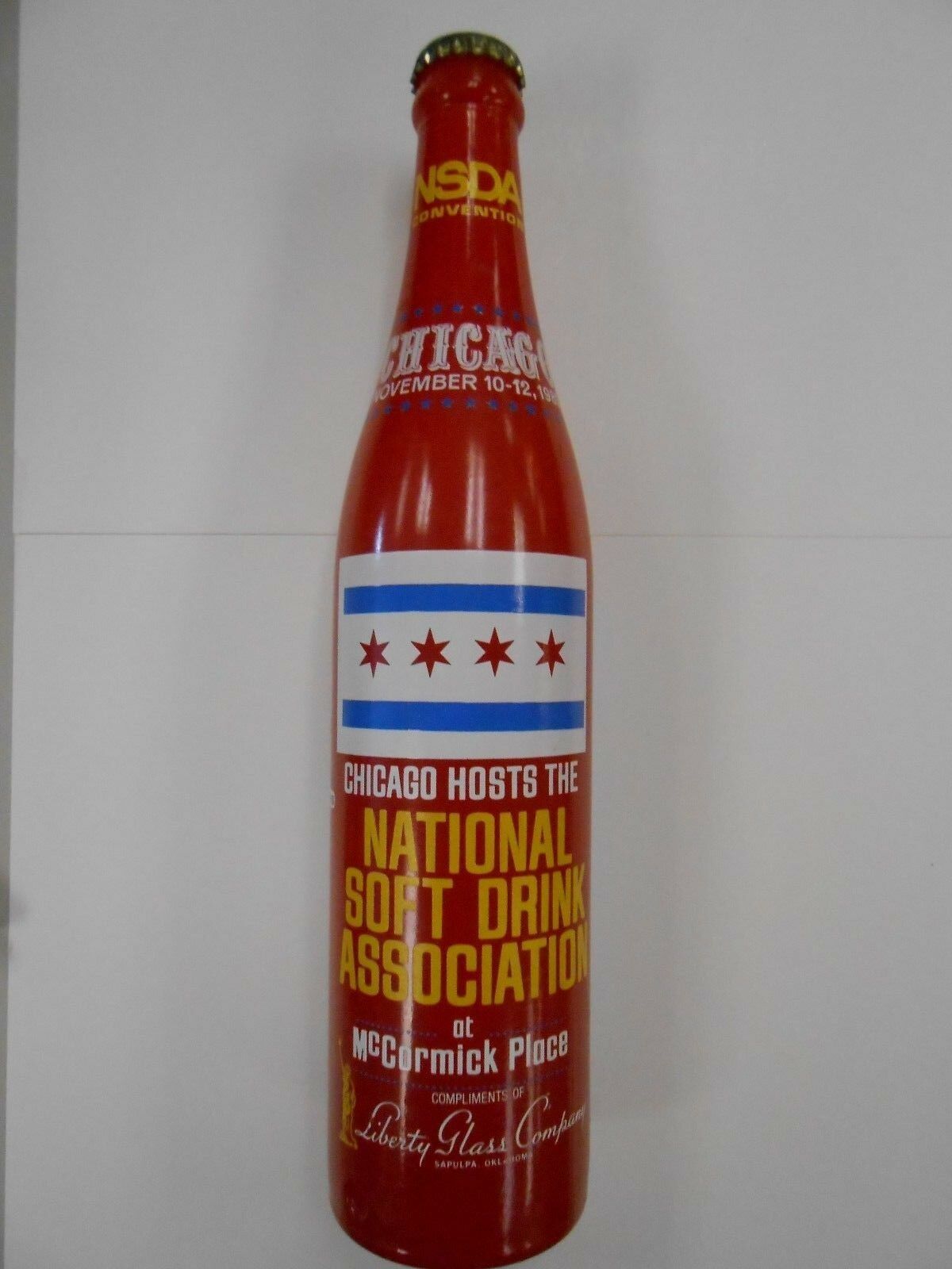 *vintage* Nsda Convention Commemorative Collectible Bottle- Chicago,il-1980!!