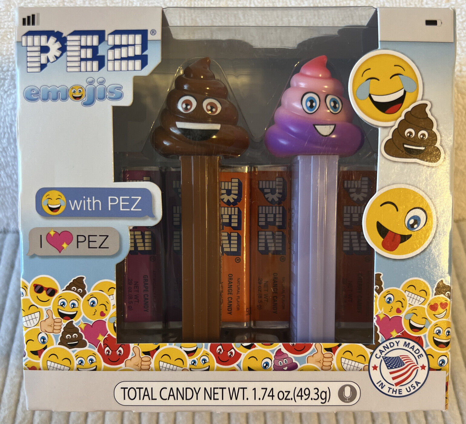 Pez Emojis Poop Emojis Boxed Set New Bb 2023 Gift Quality