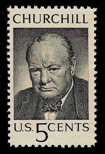 Sir Winston Churchill World War 2 Ww Ii Prime Minister Nobel Prize Us Stamp Mint