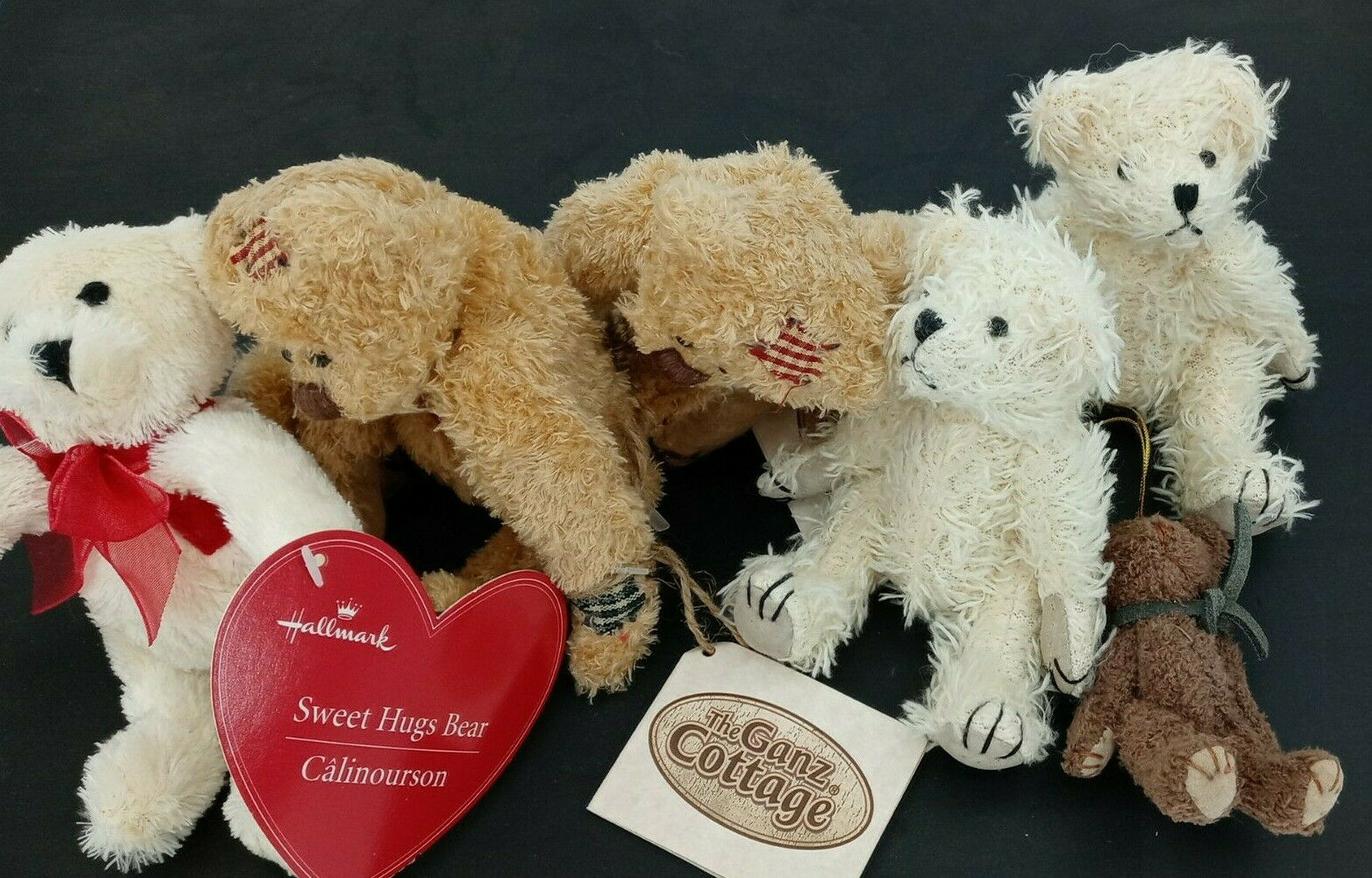 Lot Of 6 Bears | Cottage Collectibles By Ganz | Hallmark Sweet Hugs | #doll