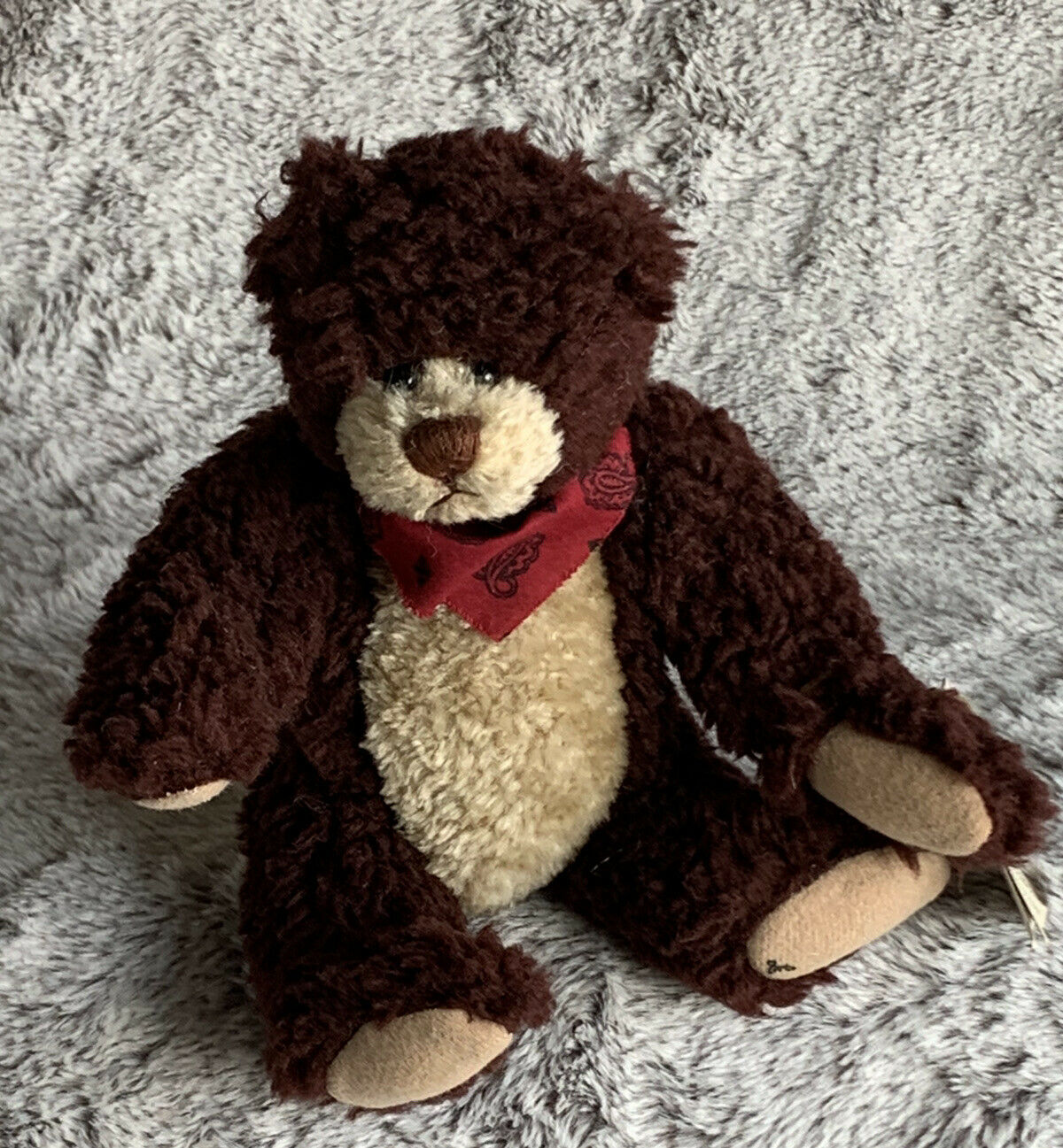 Vintage Stuffed Plush Cottage Collectibles Ganz Little Brown Bear 1995 Mulberry