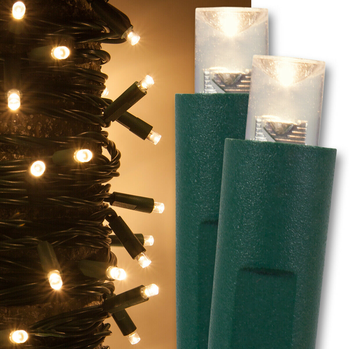 50 Led Christmas Mini String Tree Lights Home Xmas Party Dorm White Multi 17ft