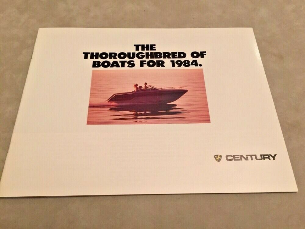 Century Boat~boats~1984 Original Sales Brochure~mint Condition~coronado~resorter