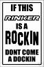 Rinker  -rockin & Dockin Sign   -aluminum, Top Quality