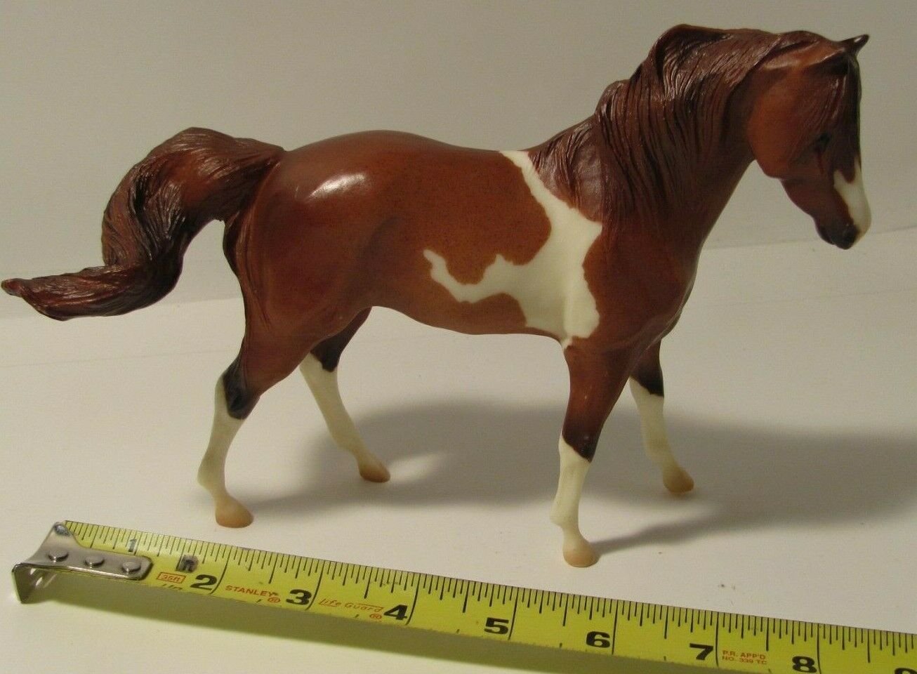 Vintage Breyer Reeves Pony 6 Inch Stablemates Plastic Horse Brown White Toy