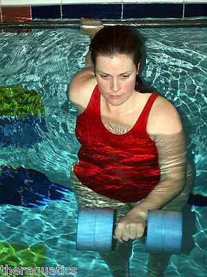 Water Aerobics Dumbbell Aquatic Heavy Buoy Barbell Aqua Fitness Running New 6014