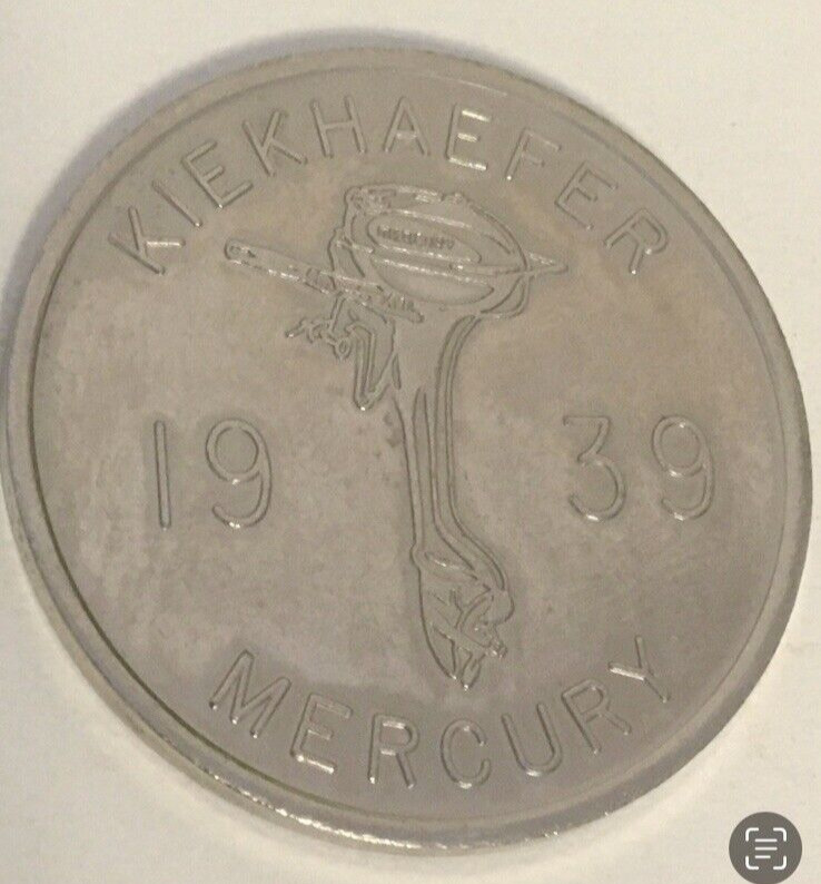 1939-1969 Mercury Kiekhaefer Outboard Anniversary Coin Leaders For 30 Years!
