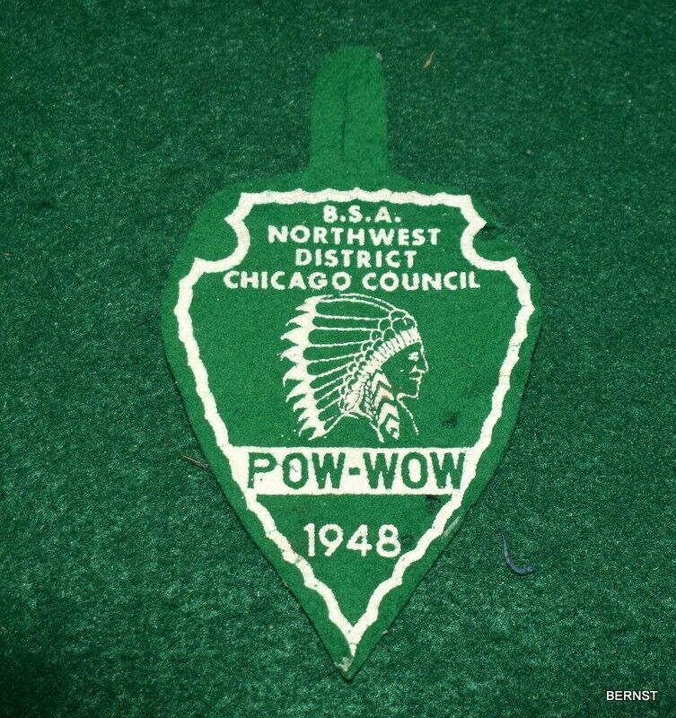 Boy Scout - 1948 Felt Pow-wow Patch - Northwest District - Chicago Council