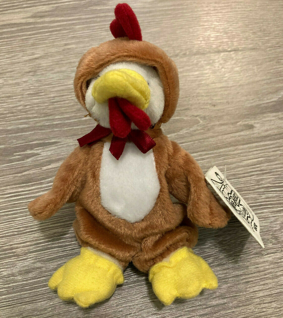 Ganz Doodle Plush 5" Rooster Teddy Wee Bear Village Chicken Tiny Costume Stuffed