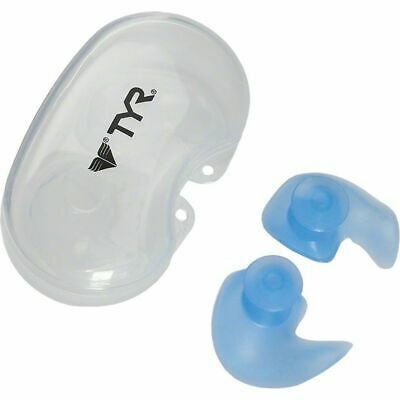 Tyr Silicone Molded Ear Plugs Swim/clear/blue