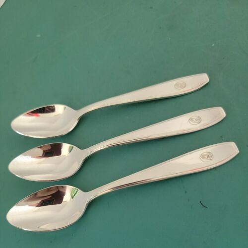 Lot 3 Vtg Silverplate Sola Holland America Cruise Line Demitase Coffee Spoons