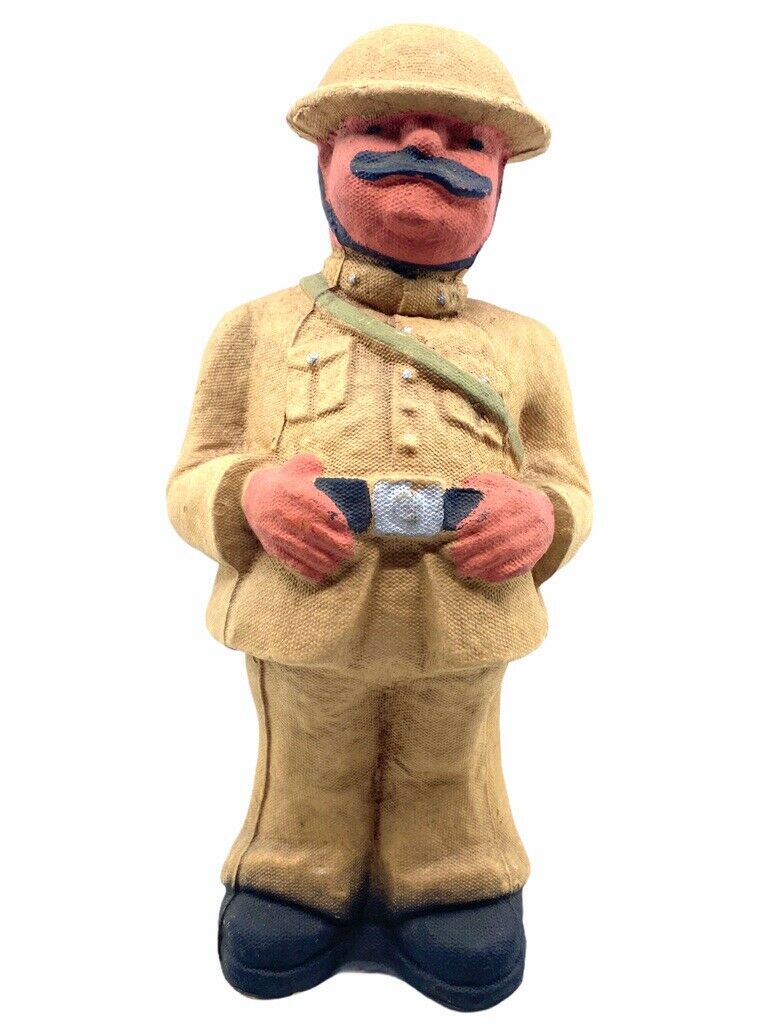 Ww2 British Home Front Blackout Bob Molded Cardboard Figure 11 Inches