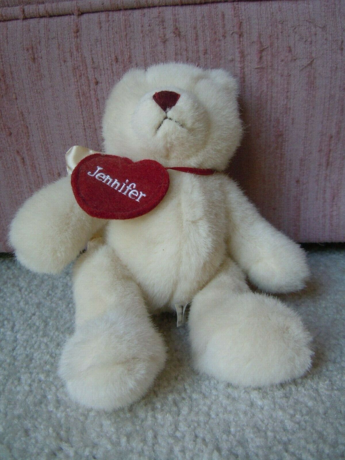 Ganz Angel Bear White Teddy 9" Plush Stuffed Animal Toy Pb104 Vintage 2001 Vg V