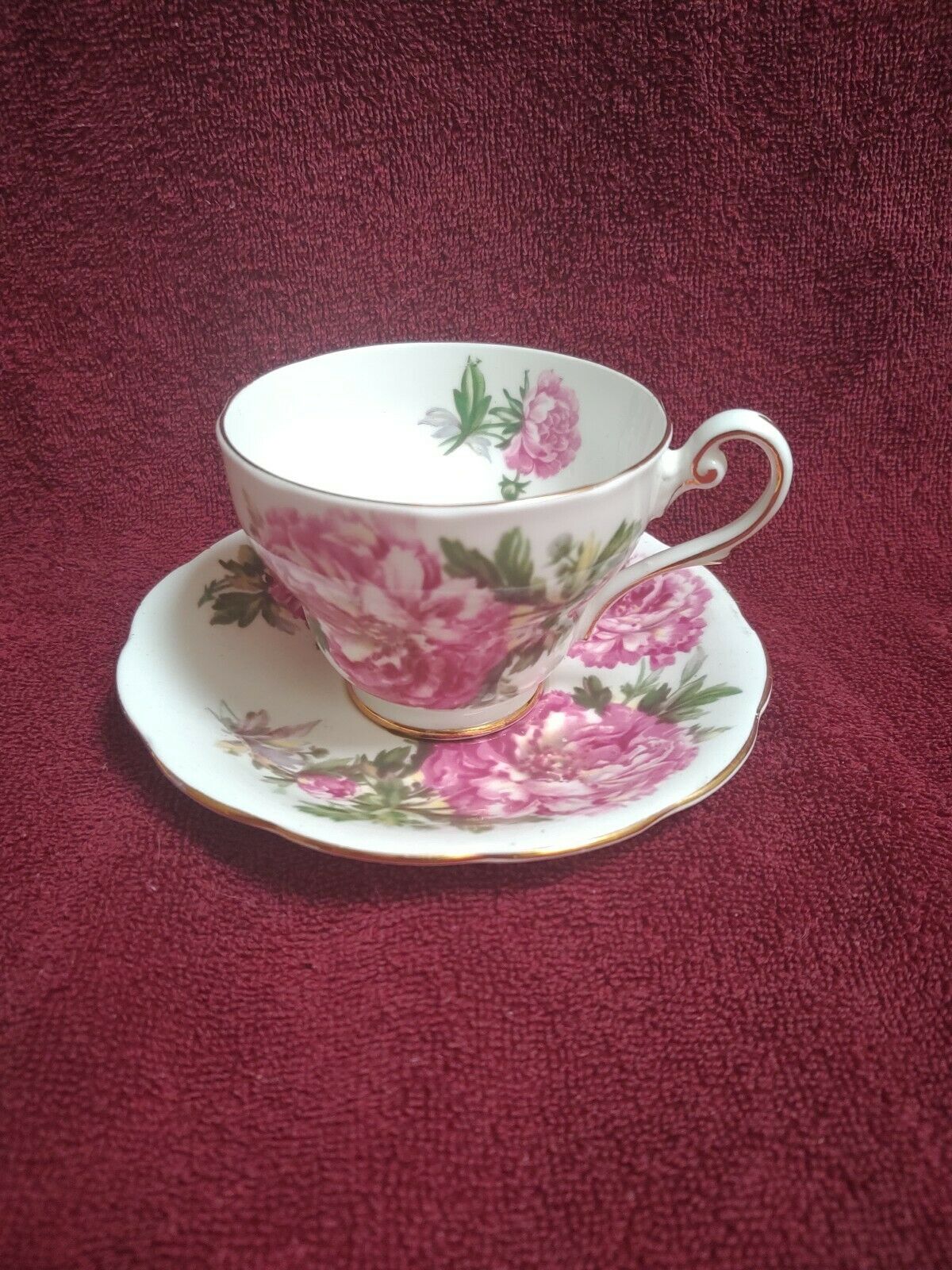 Royal Standard China Cup And Saucer- Amethyst Pattern