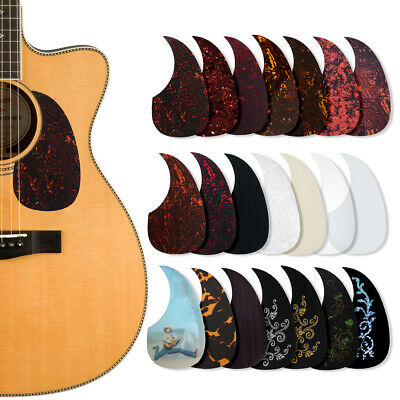 Acoustic Guitar Pickguard Pick Guard Soft Scratch Plate Adhesive Comma Shape
