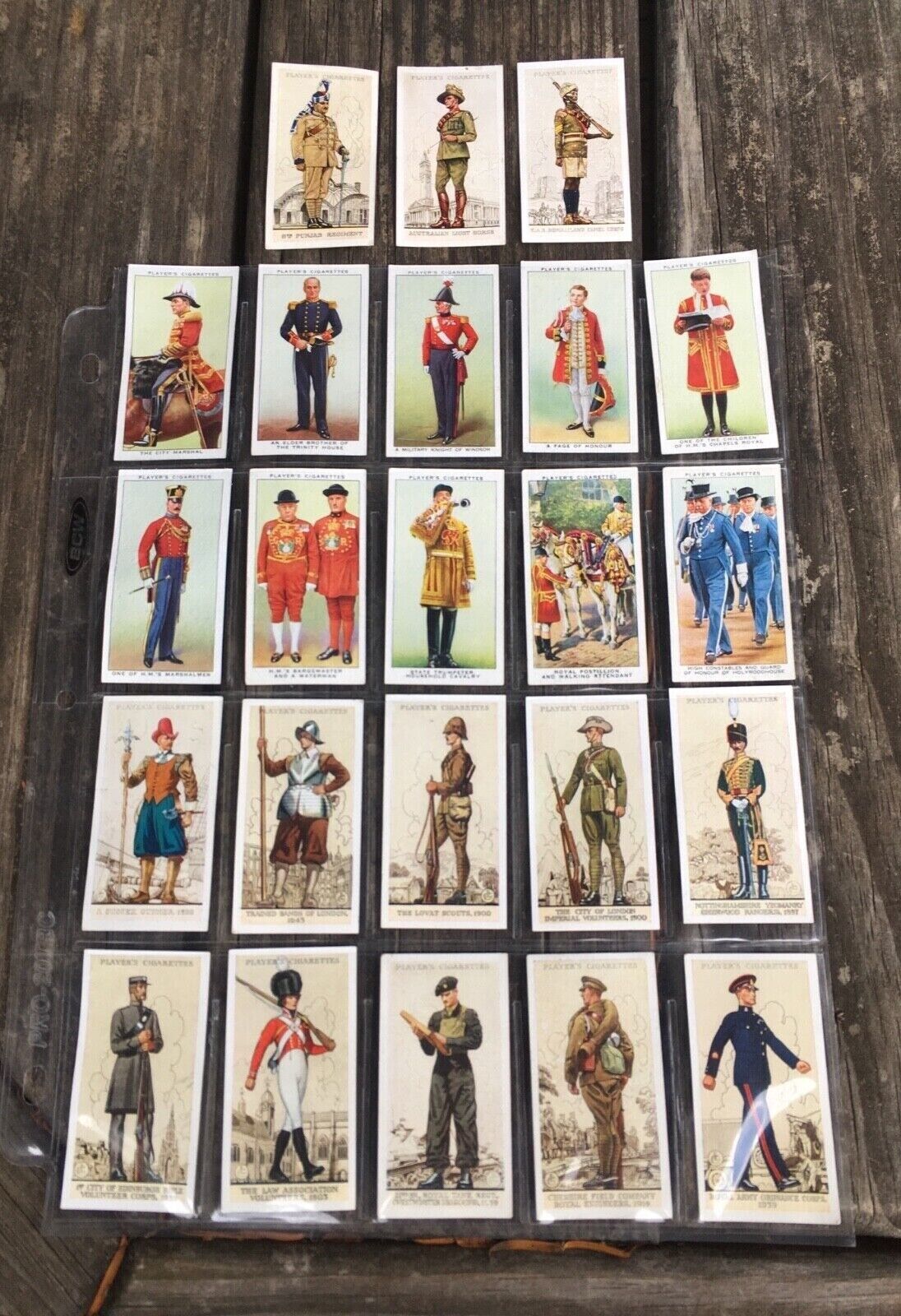 John Player & Sons. Military Uniforms And Coronation Series Lot Of 23 Cards.