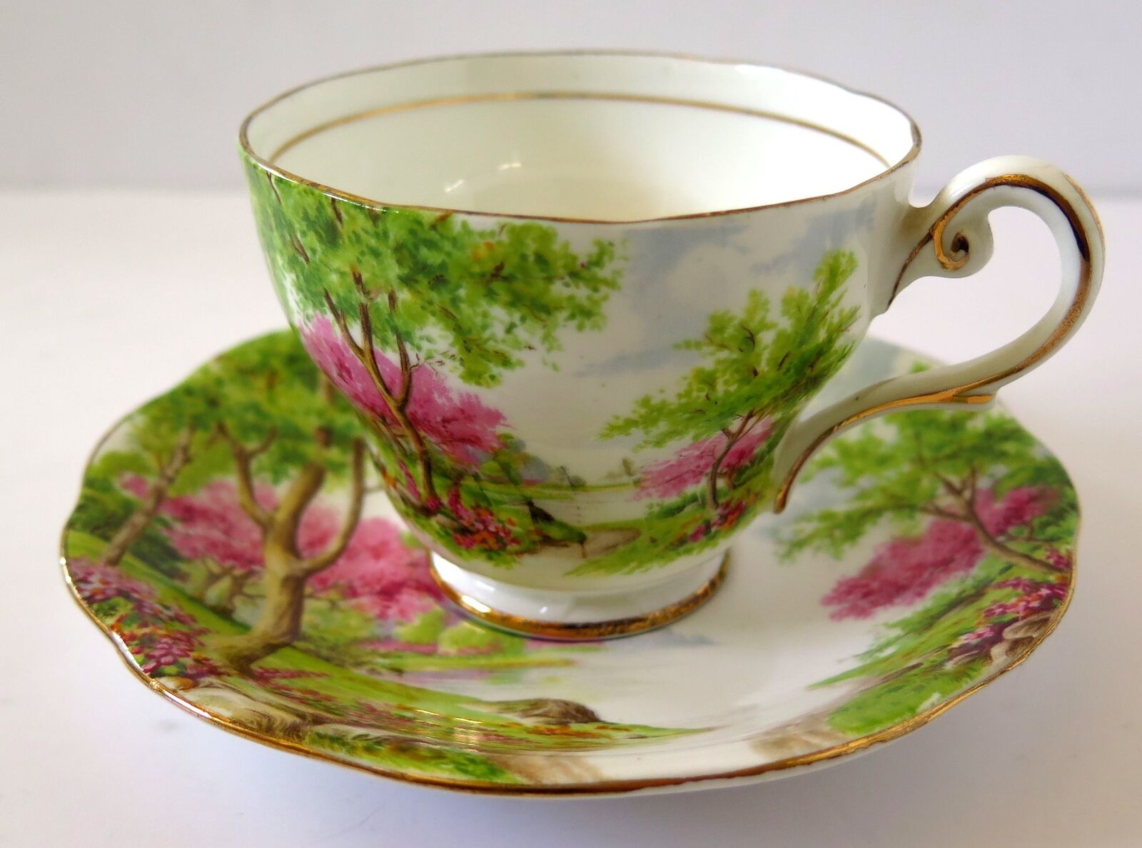 Royal Standard  "springs Gift" Tea Cup &  Saucer Fine Bone China England C1950