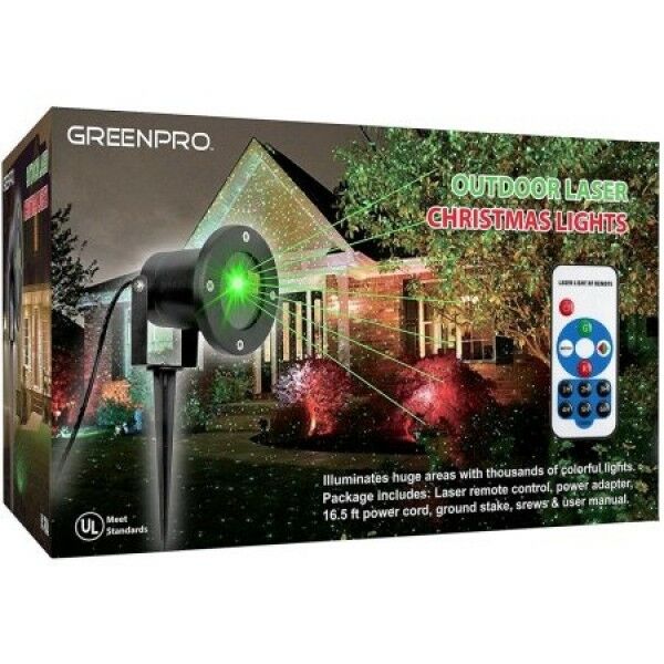 Greenpro Outdoor All Weather Waterproof  Laser Projector Christmas Lights