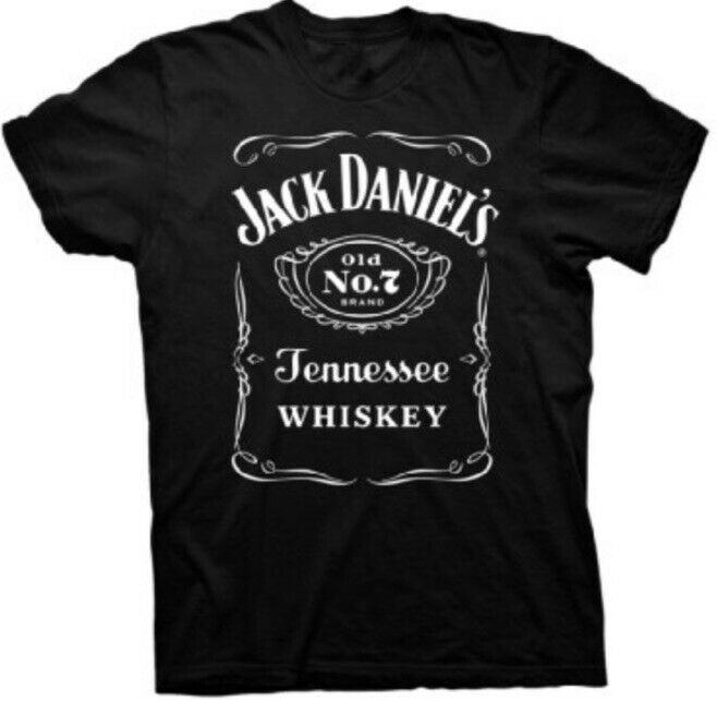 Jack Daniels Xl Black Graphic T Shirt Short Sleeve Nwot, In Bag!