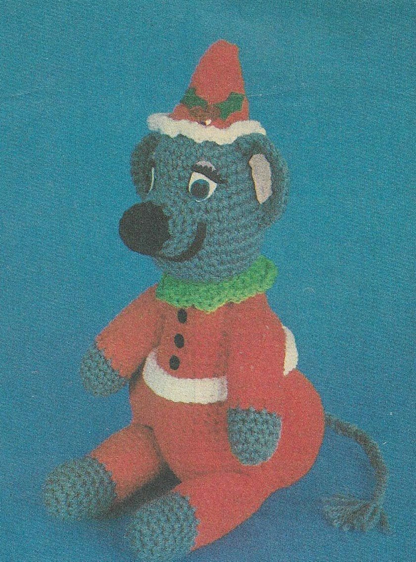 Christmas Mouse Stuff Animal Crochet Pattern Instructions