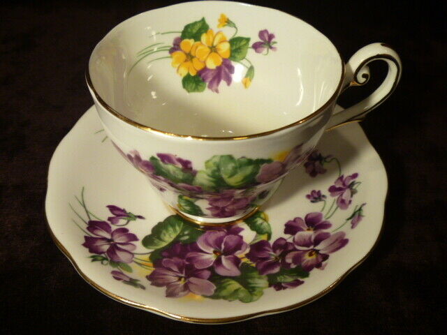 Vintage Royal Standard "lavender Lady" Bone China Cup & Saucer, Estate Collector
