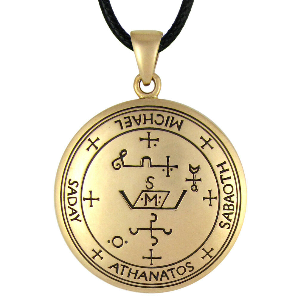 Bronze Talisman Of Archangel Michael Amulet Angel Necklace - Ceremonial Magic