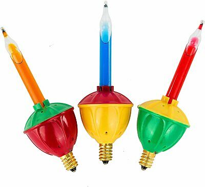 Tupkee Christmas Replacement Bubble Lights – 3 Multi-color Light Bulbs