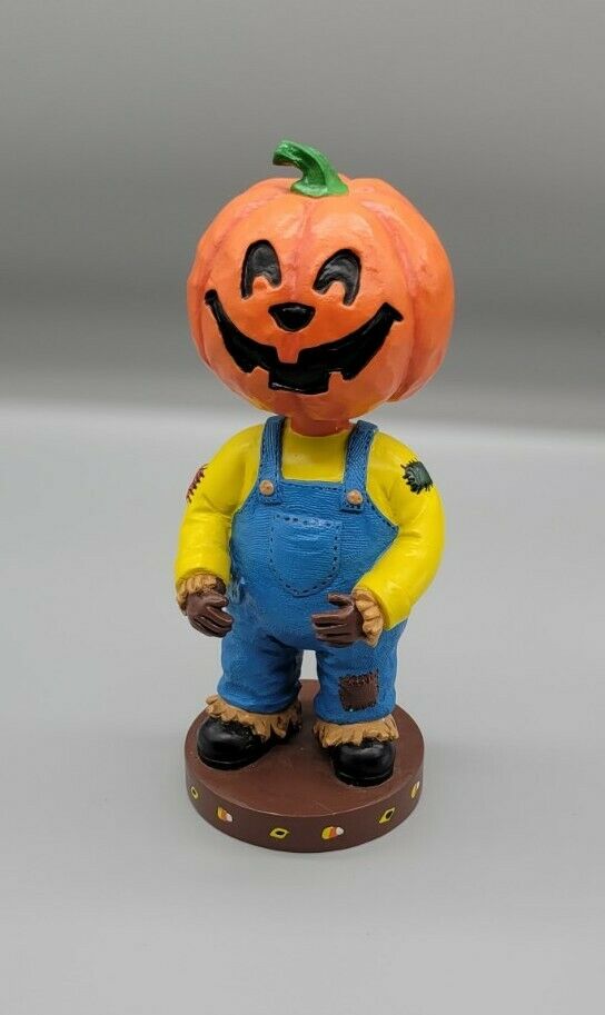 Pumpkin Head Bobblehead Genuine Sonoma Home Goods Halloween - Rare!