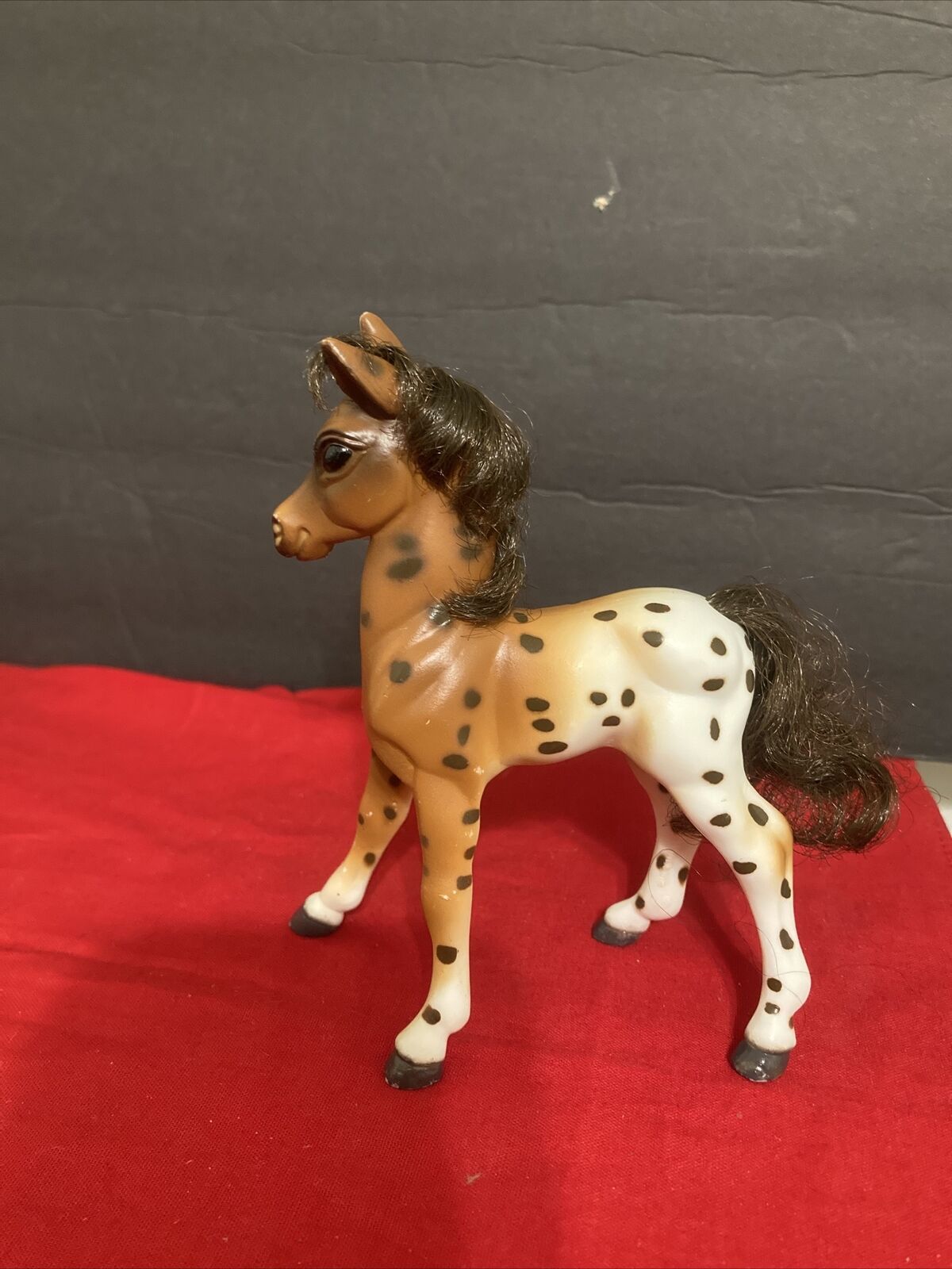 Reeves Bryer White And Brown Dappled Colt Pony Brown Brushable Mane Vintage