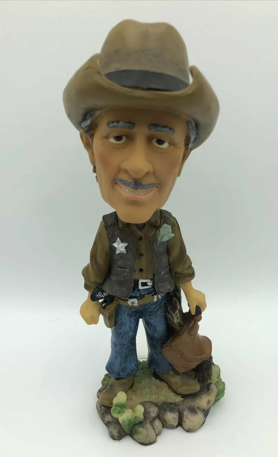 Cowboy Sheriff Western Style Bobblehead - Preowned