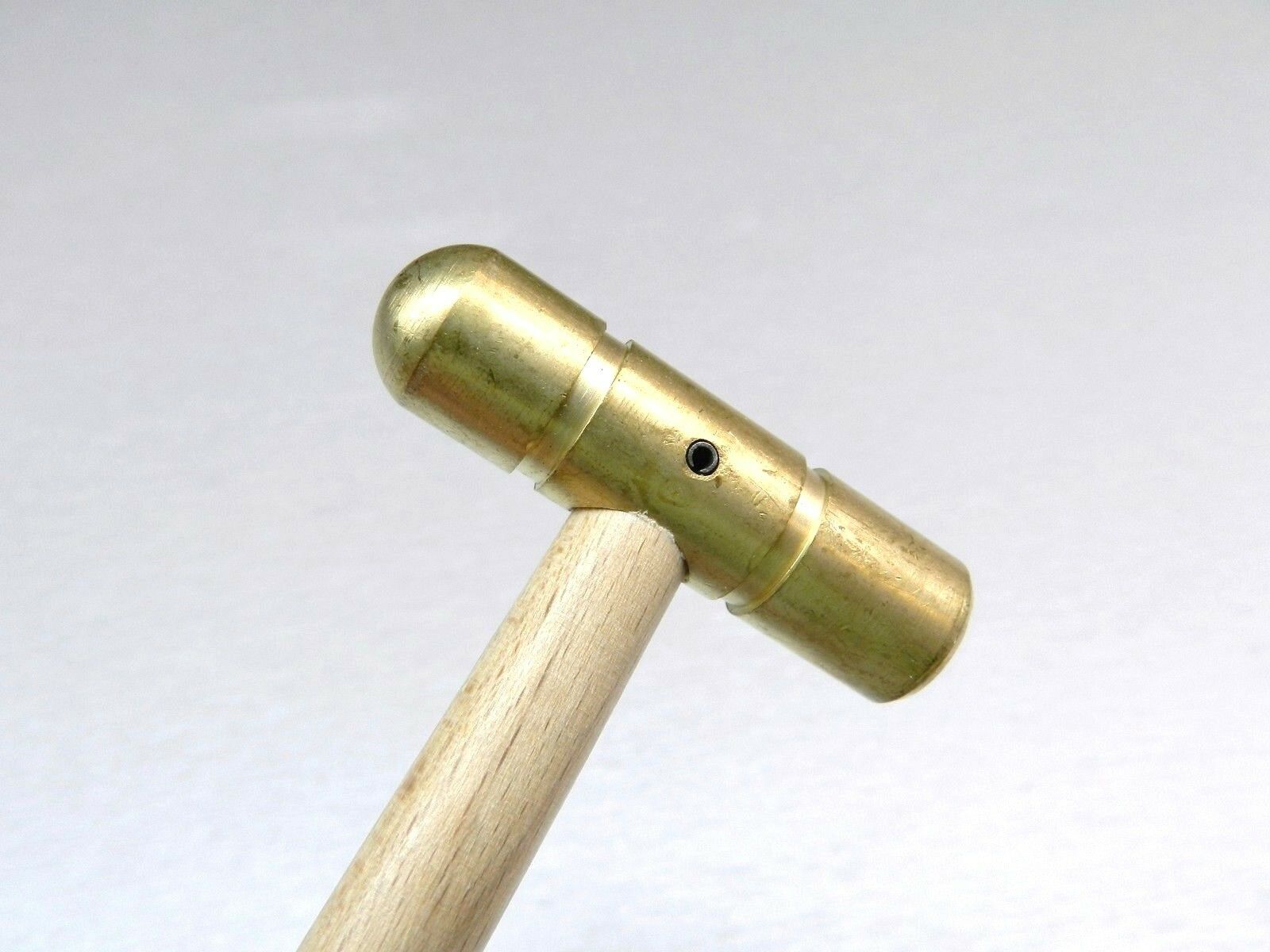 Brass Hammer Small Flat Face & Domed Head 2oz Solid Brass Jewelry Work Hammer