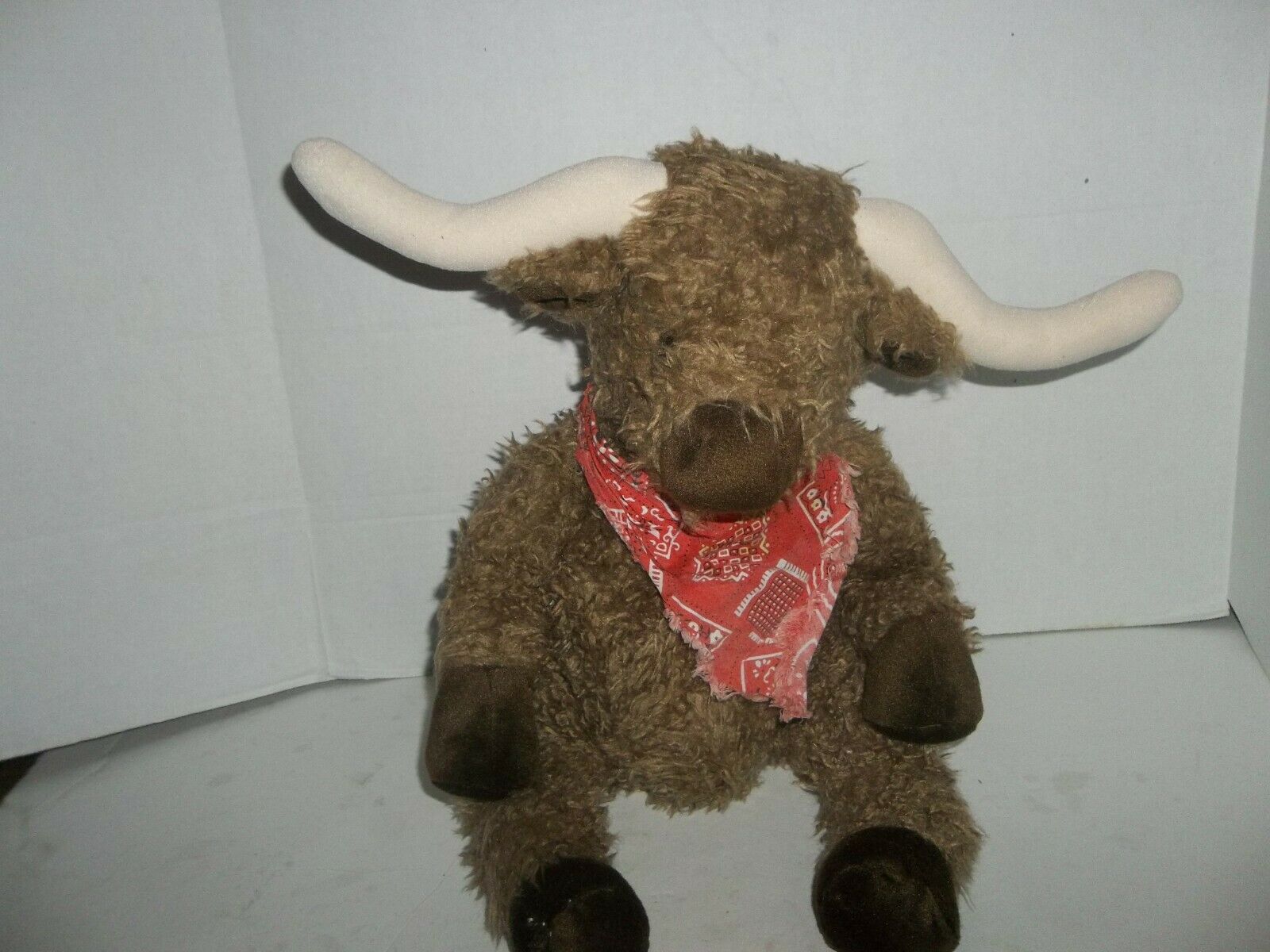 Ganz Heritage Collection Longhorn Harry Cow Steer Bison Plush 16" Tall