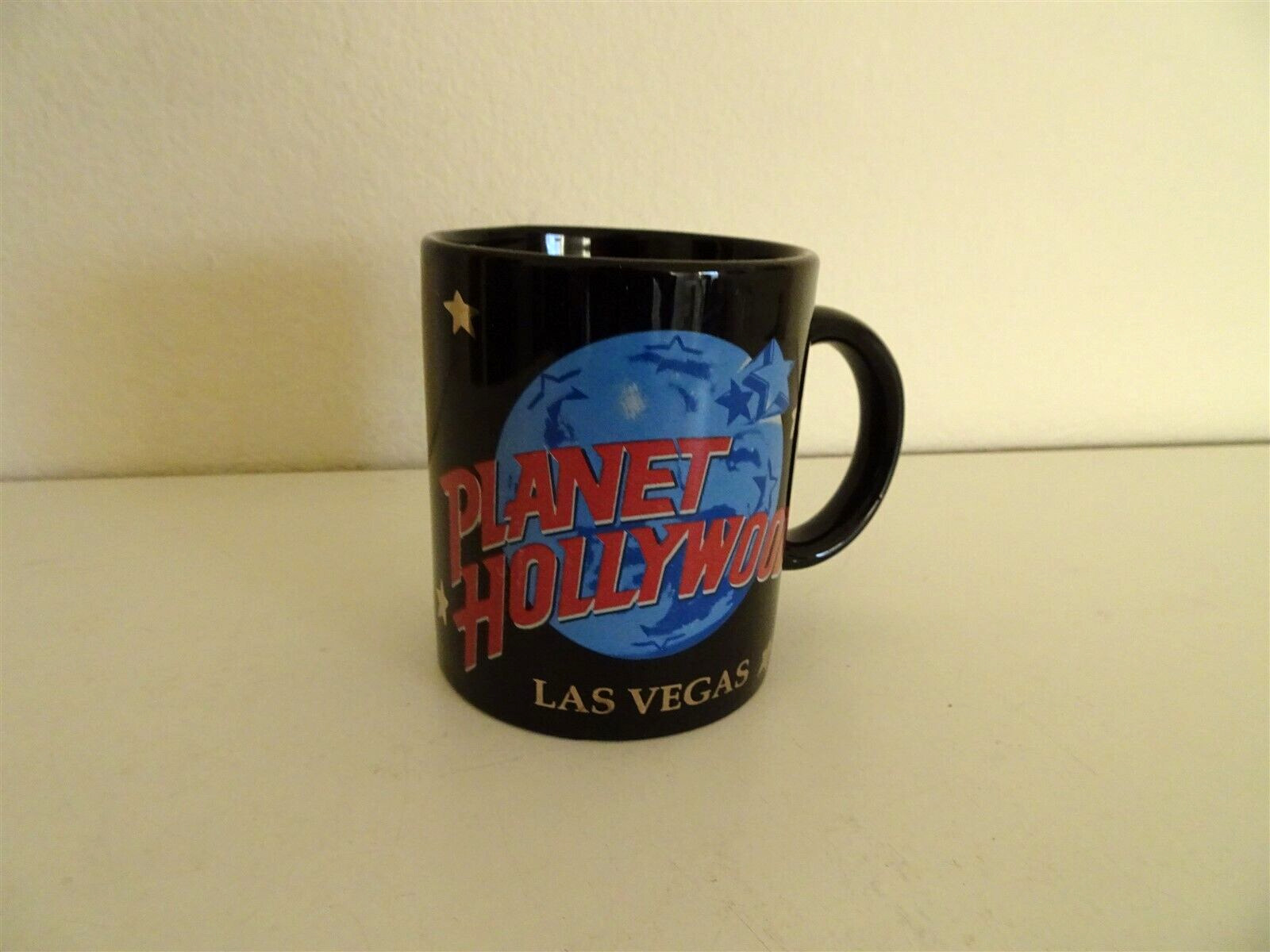Vintage Planet Hollywood  Hotel & Casino Las Vegas Cup Mug Black Ceramic