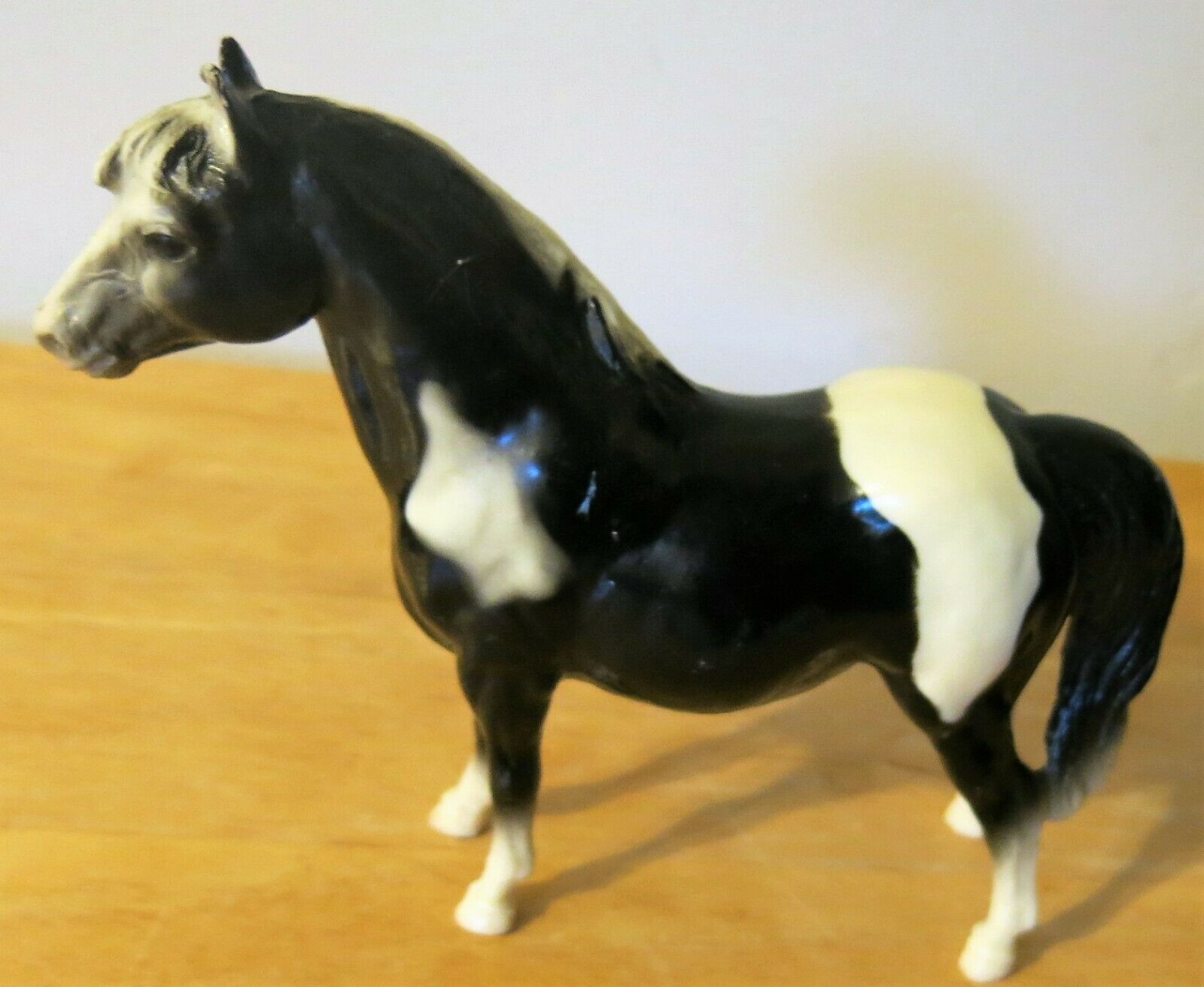 Vintage Breyer Traditional Black & White Pinto Shetland Pony Glossy Chris Hess