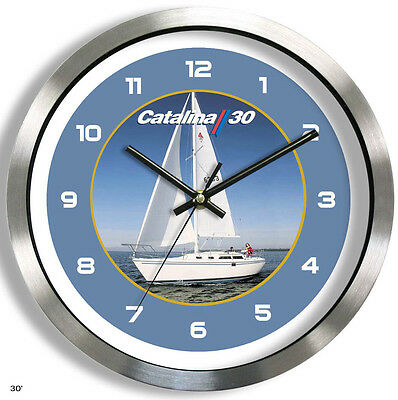 Catalina 30 Metal Wall Clock Yacht Boat 30 Ft Sailboat