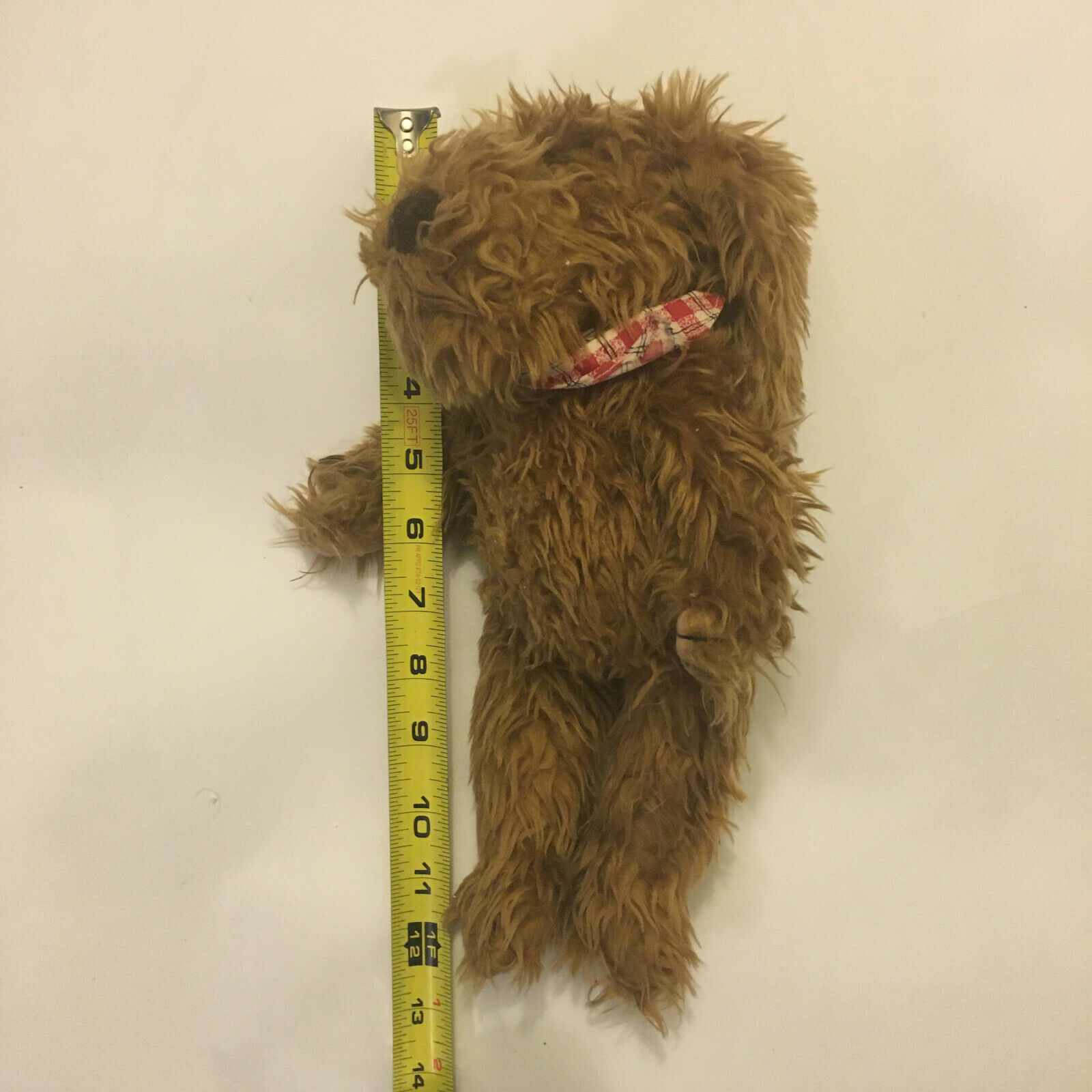 Ganz Bingo Dog Shaggy Plush Brown Tan Stuffed Toy 11 Inch Tall 1995 Vintage