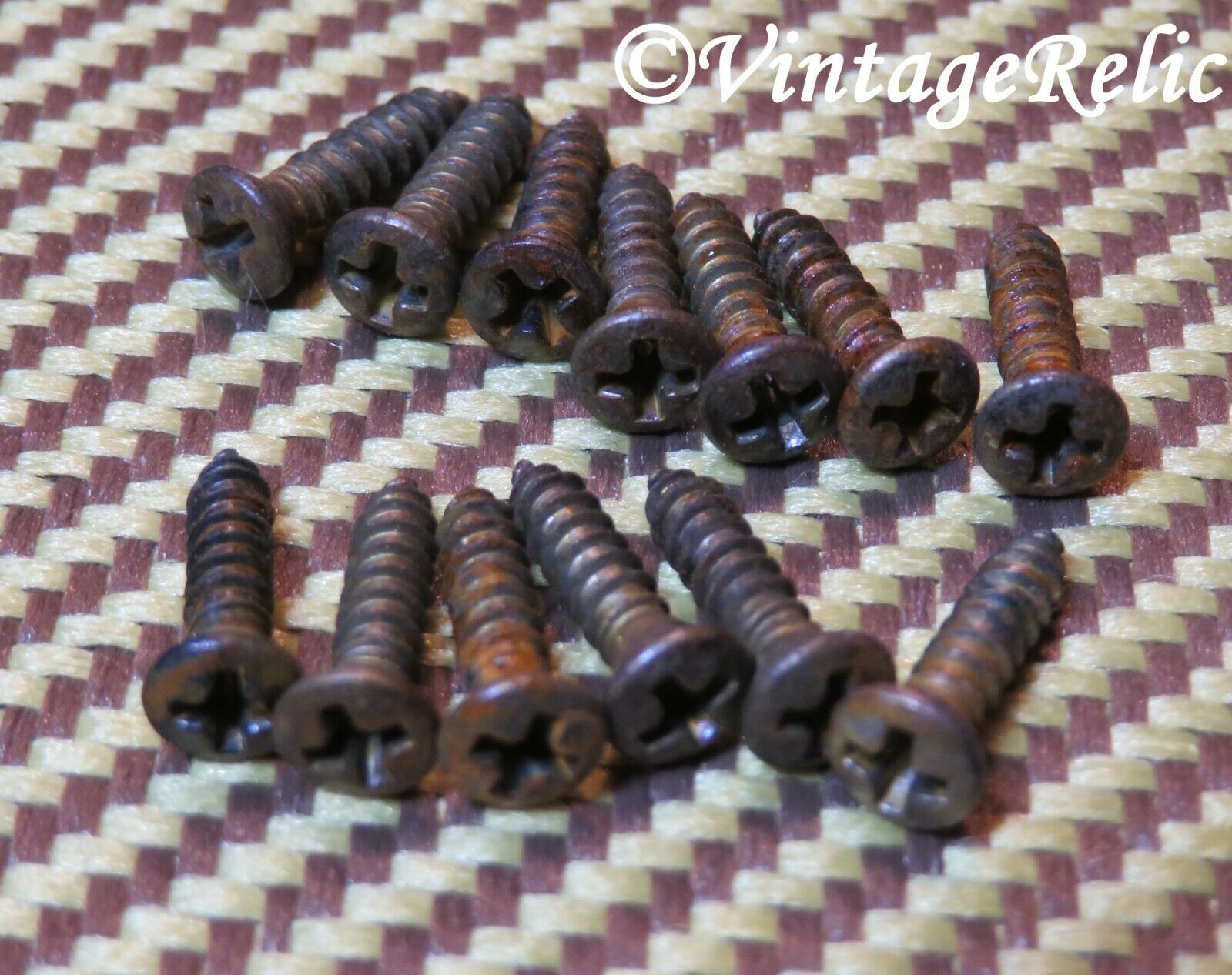 Aged Pickguard Mounting Screws (13) Fits Fender Stratocaster Telecaster Relic