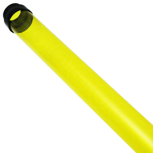 Yellow Fluorescent Tube Guard T8 4 Ft. Feet 48 In. Inches With End Caps 15823