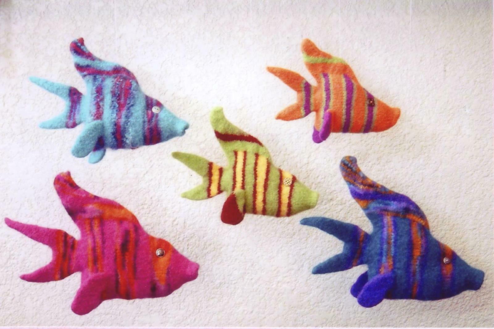 Fancyful Felted Fish Knitting Pattern Instructions