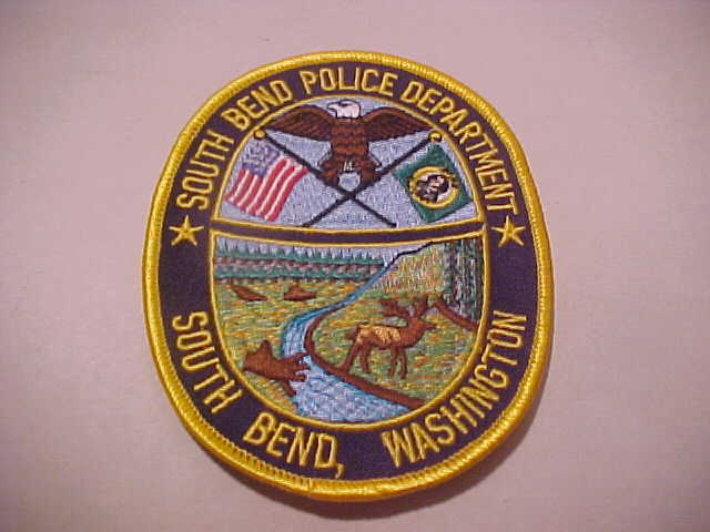 South Bend  Washington  Police Patch **** Free Ship In Usa ** Shoulder Size New