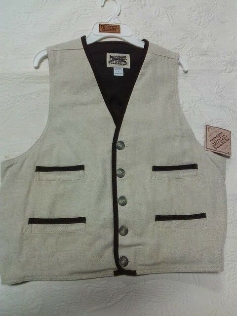 Sass Cowboy, Civil War -steampunk Vest -size Large- With Elastic Suspenders!