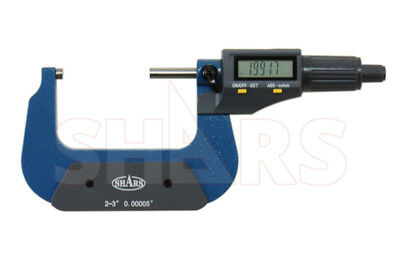Shars 2-3" 0.00005" Digital Electronic Outside Micrometer  Carbide Tip P]