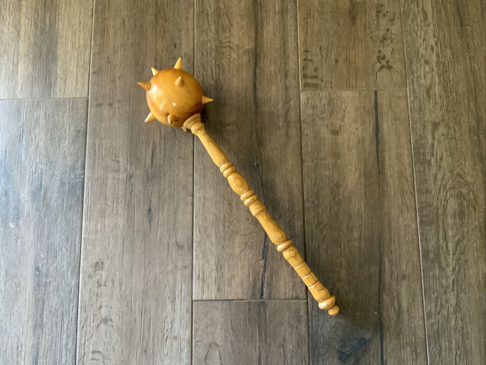 Wooden Medieval Style Mace Weapon/ Decoration